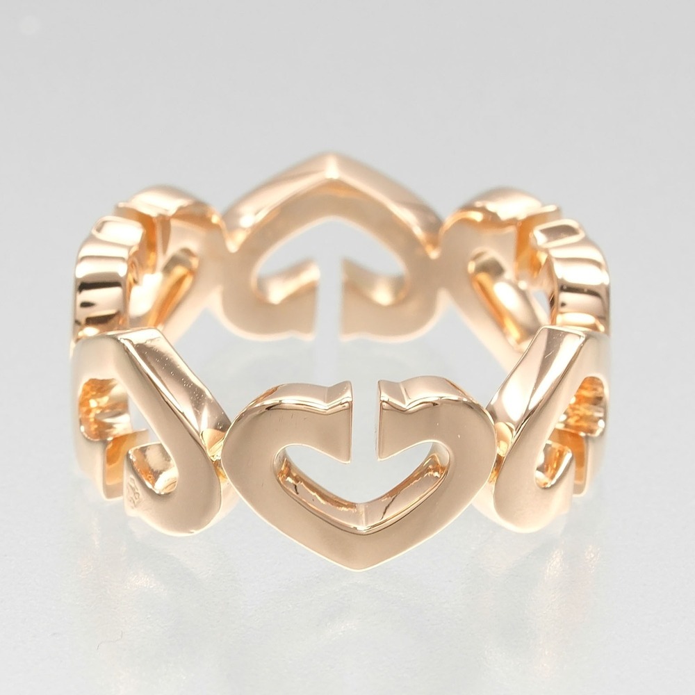 CARTIER 18k Gold Diamond Heart Ring - Picture 6 of 11